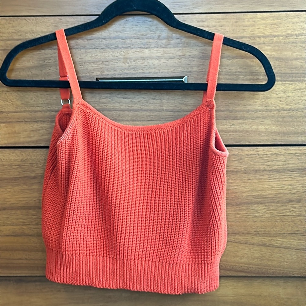 Callahan cropped sweater tank. Size XS - Poppy red